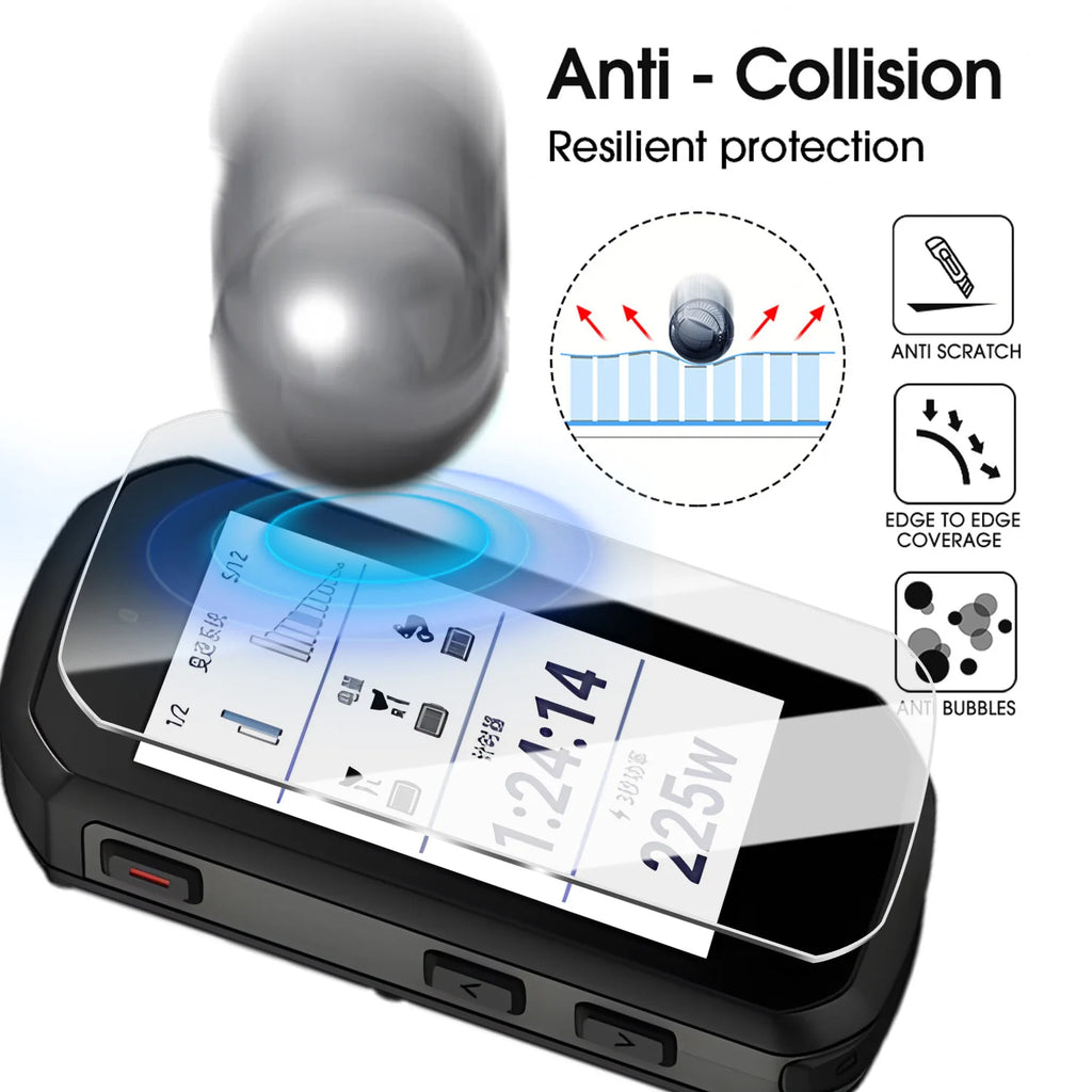 9H Tempered Glass Screen Protector – Garmin Edge 550 & 850