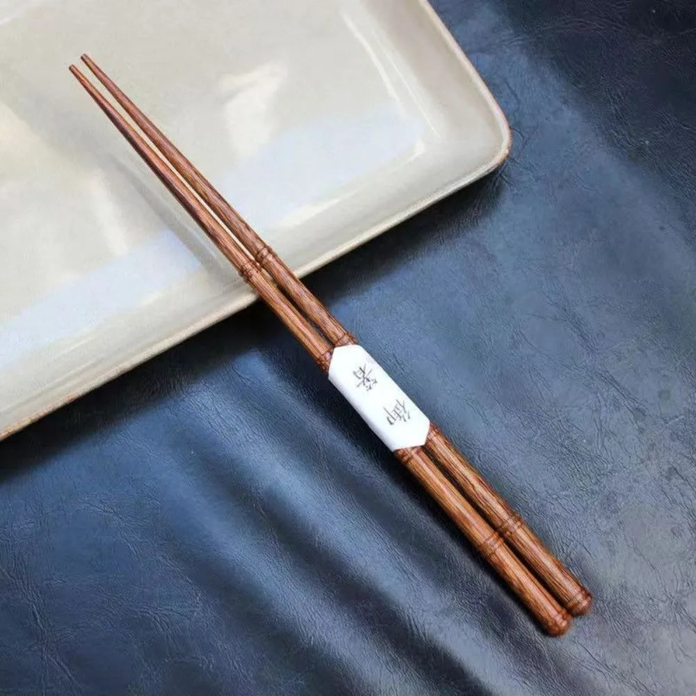 Japanese Retro Wooden Chopsticks – Handmade 1 Pair, 23.5cm