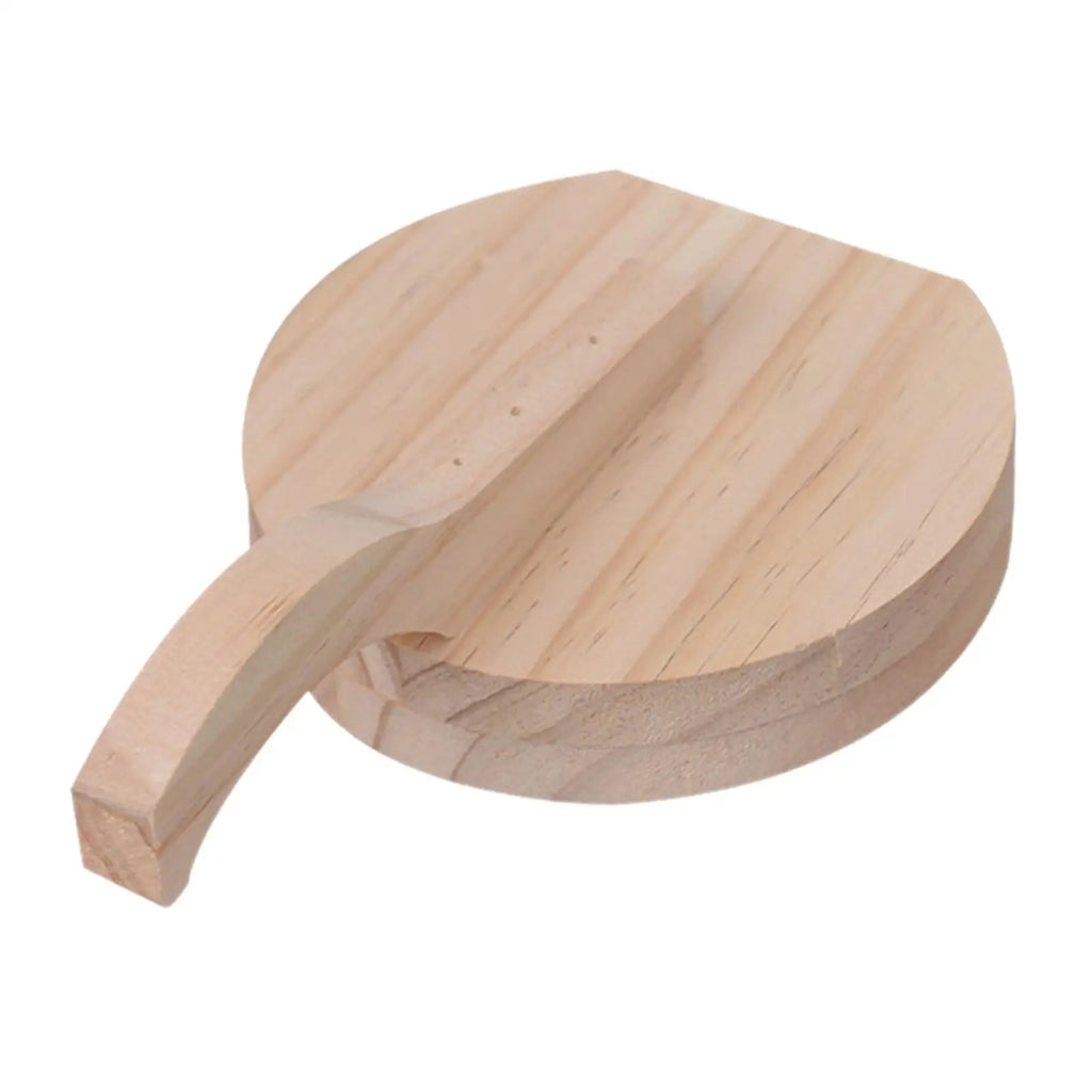 Wooden Dumpling Presser & Manual Tortilla Maker – 6.5"