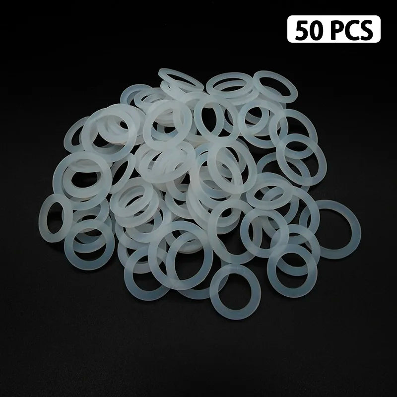 50-Pack M22 M24 Rubber Flat Gasket Aerator O-Ring Seals