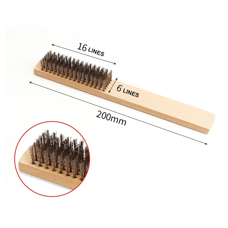 Wire Brush Set – Copper, Steel, Sisal & Horsehair | CS-04