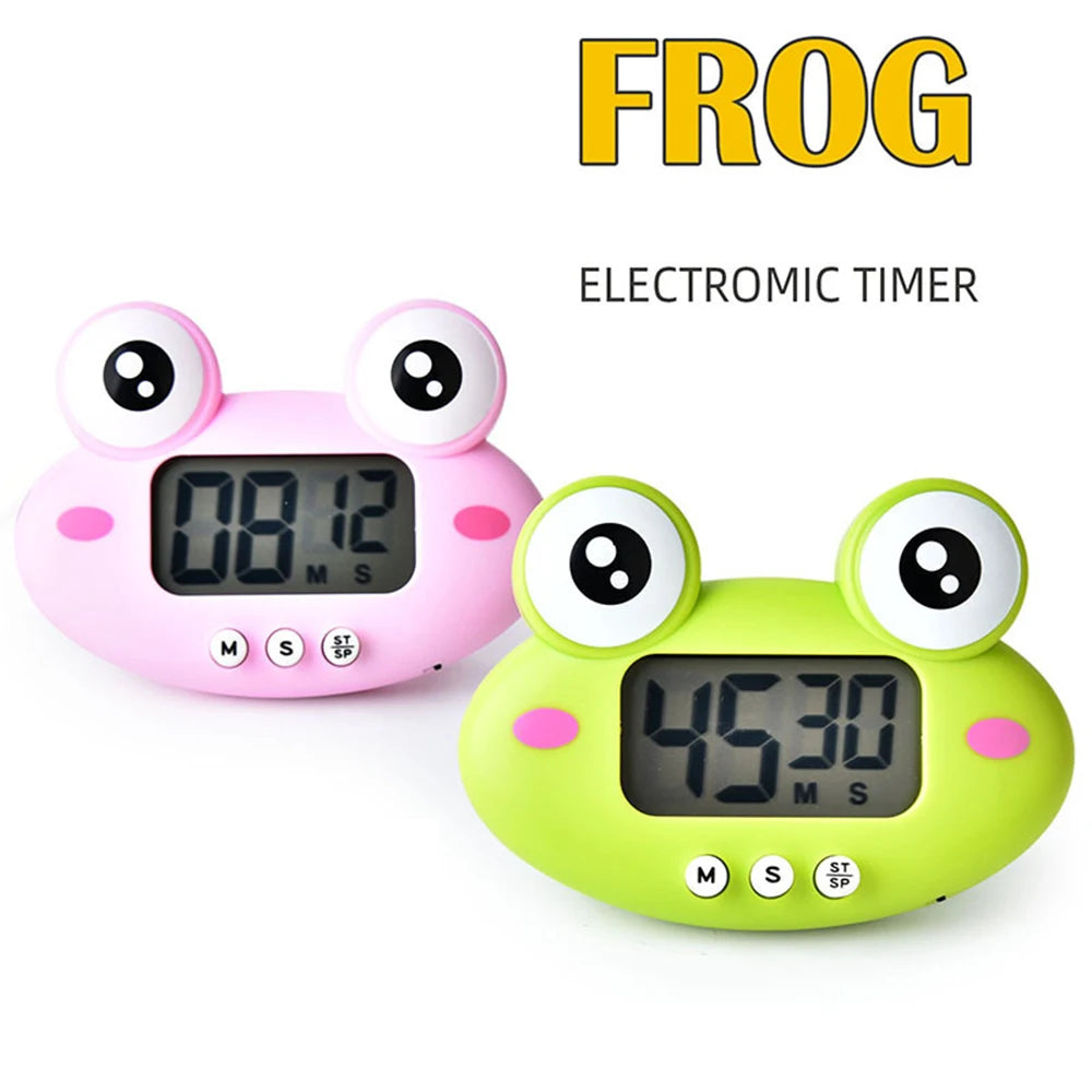 Cute Frog Digital Kitchen Timer 1-99 Min Countdown