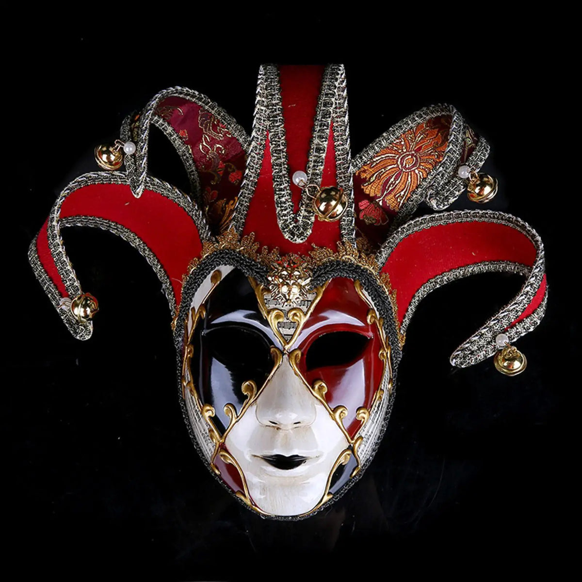 Mardi Gras Full Face Mask – Carnival Masquerade Costume
