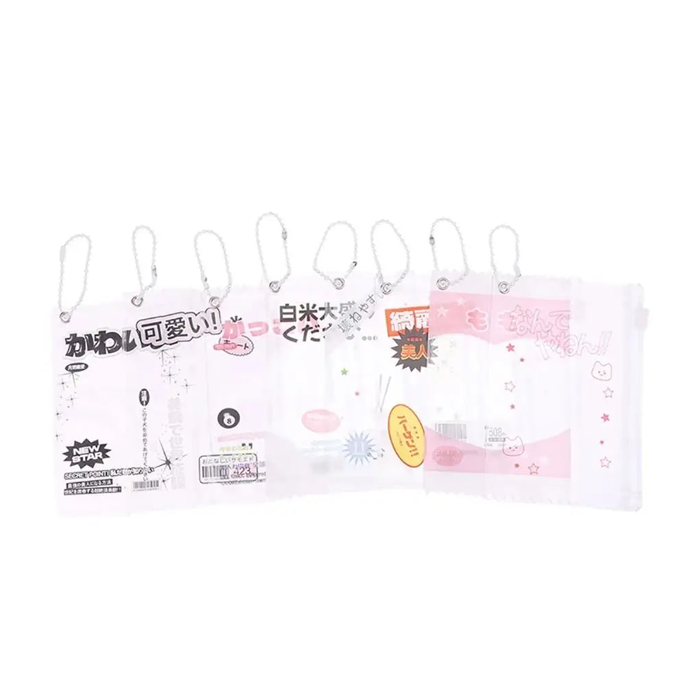 Transparent PVC Badge Card Sleeve Candy Bag Holder – 3 Inch