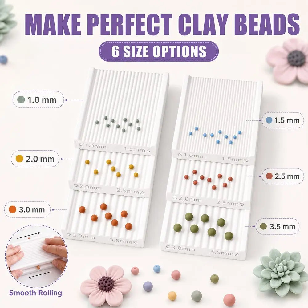 6-Piece Clay Bead Roller Set | Sphere Shaper 1–3.5mm