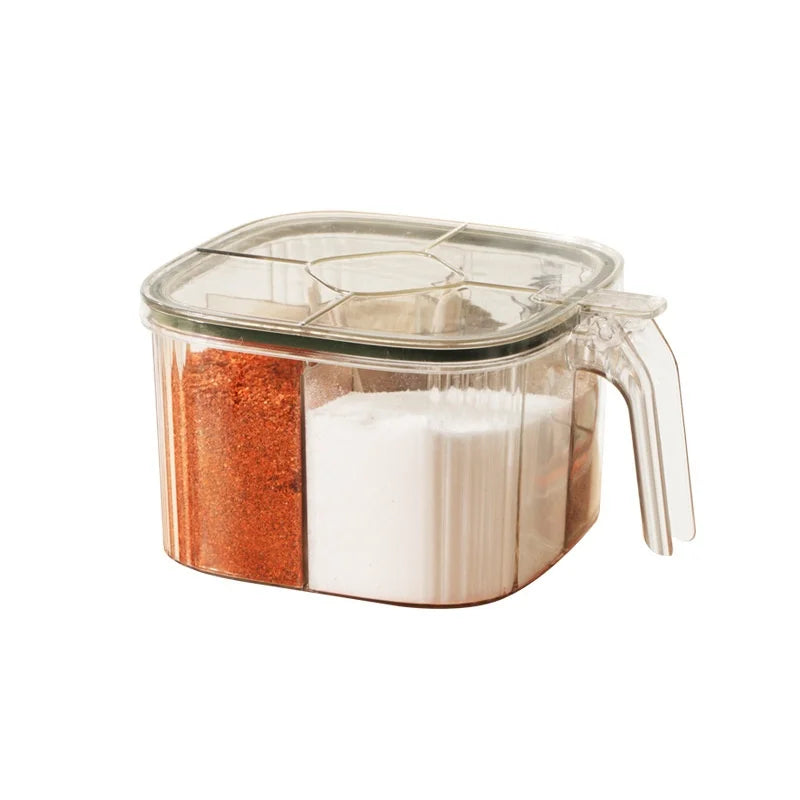 5-in-1 Multi-Grid Seasoning Box & Spice Storage Set