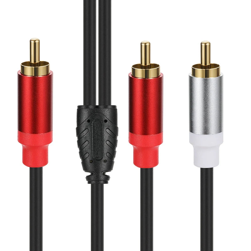 RCA Splitter 1 in 2 Out Male to Female Audio Adapter