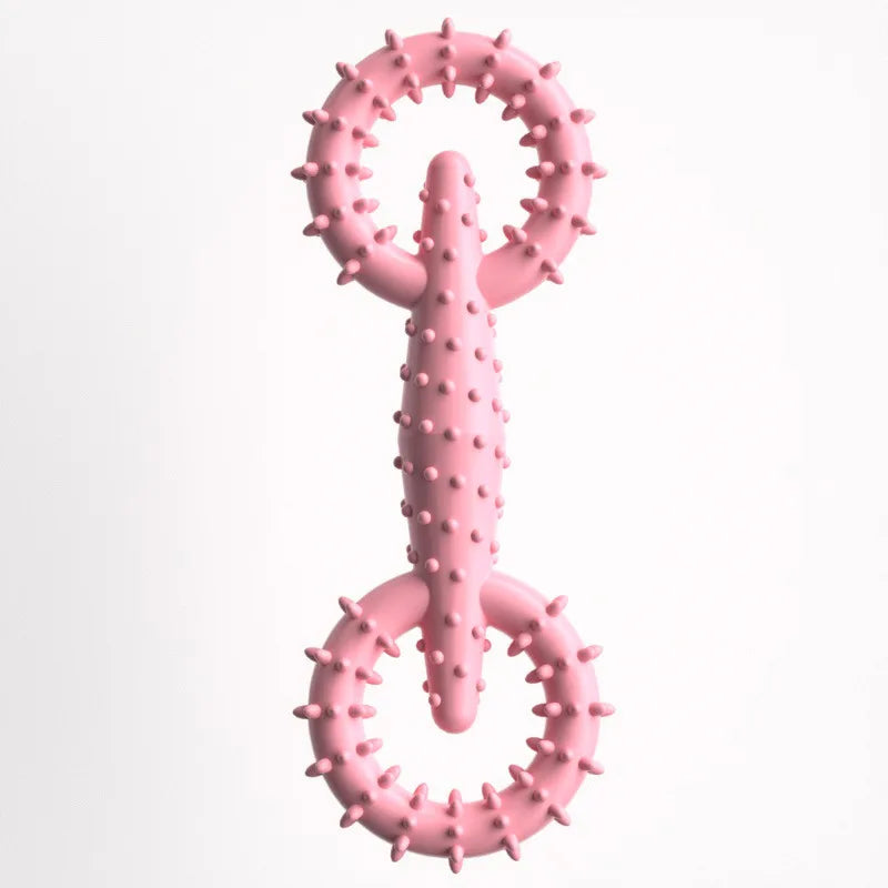 Dog Interactive Ring Chew Toy – Durable TPR Teeth Cleaner