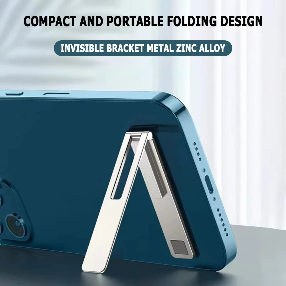 AKABEILA Ultra-Thin Metal Folding Phone Stand & Desk Holder