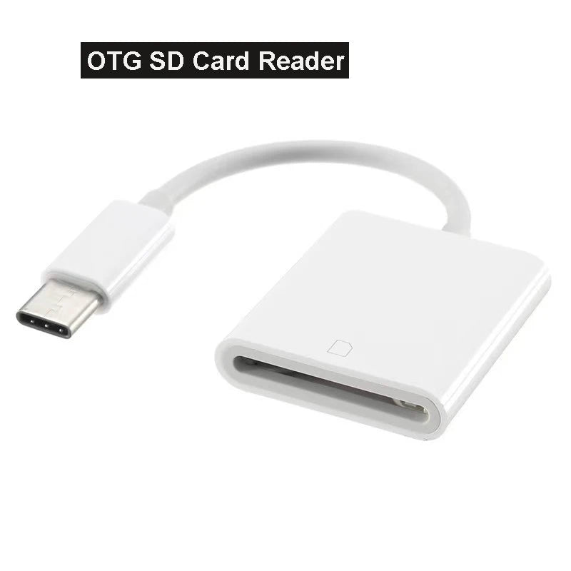 USB-C SD & TF Card Reader OTG Adapter – iPad, MacBook & More