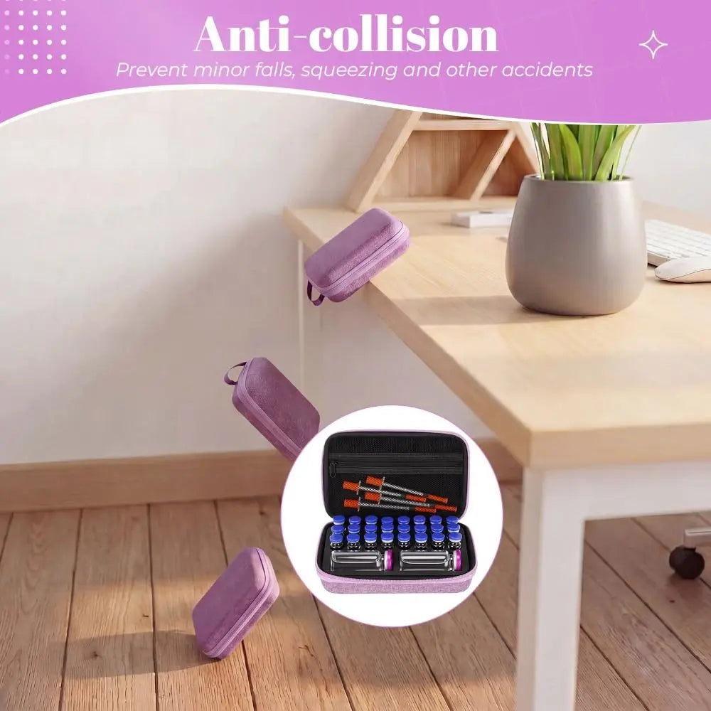 EVA Vial Storage Case – Large Capacity Medication Organizer