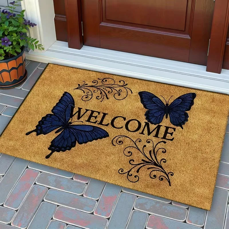 Welcome Entry Doormat – Anti-Slip Polyester Floor Mat