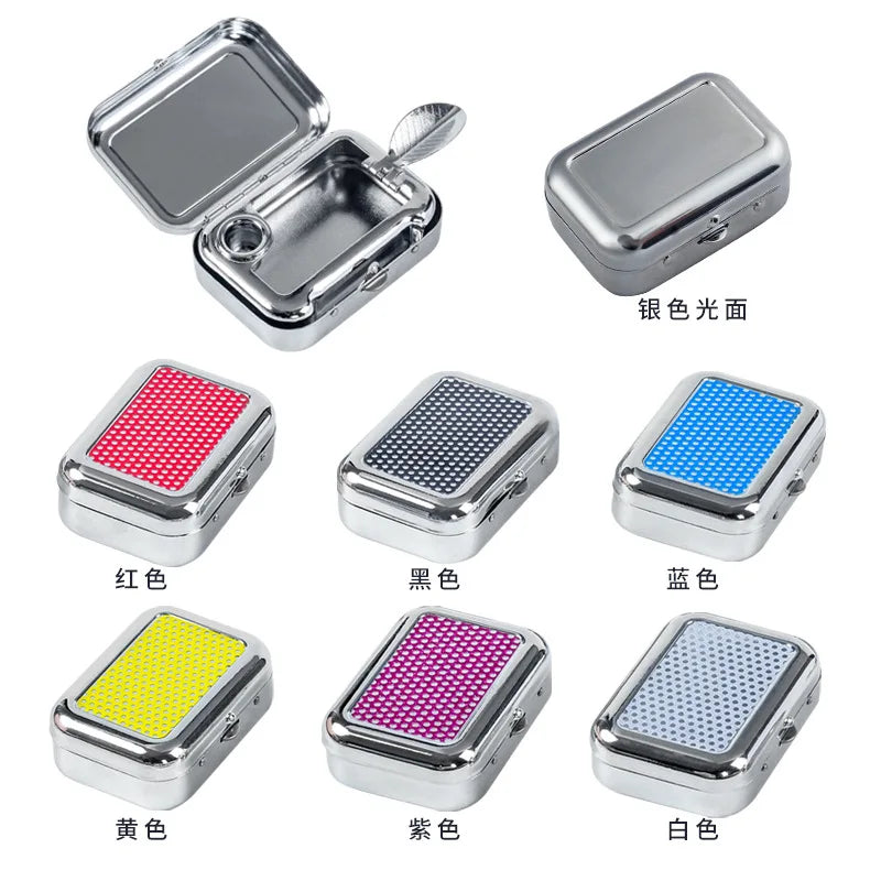 Mini Pocket Ashtray – Portable Colorful Metal | NIFTY