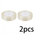 Ivory Satin Ribbon 25 Yards – Gift Wrap, Wedding & Holiday
