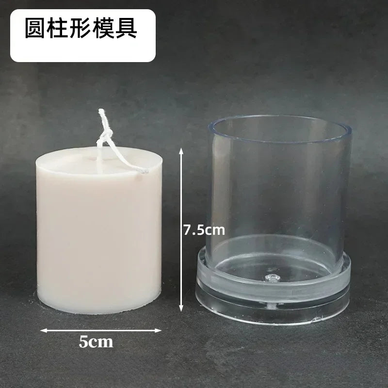 DIY Cylindrical Candle Mold – Acrylic Flat Top Pillar Mold