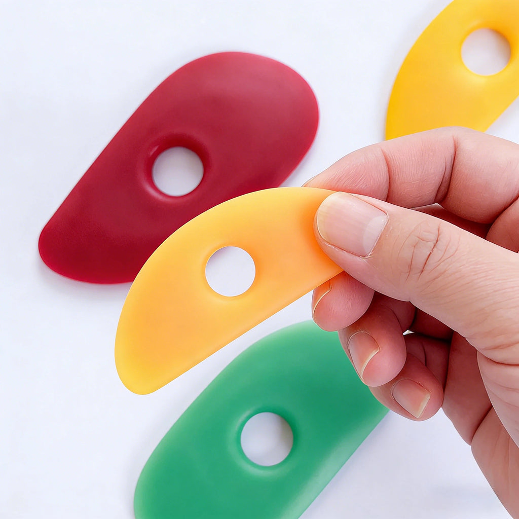 Soft Silicone Pottery Ribs – Clay Sculpting & Shaping Tools