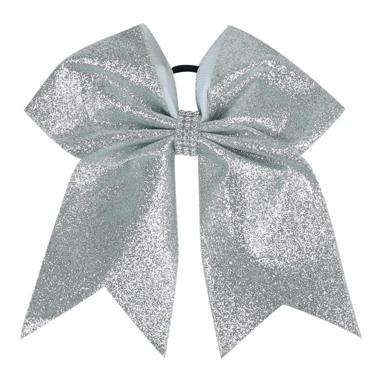 12-Pack Glitter Grosgrain Cheerleading Hair Bows for Girls