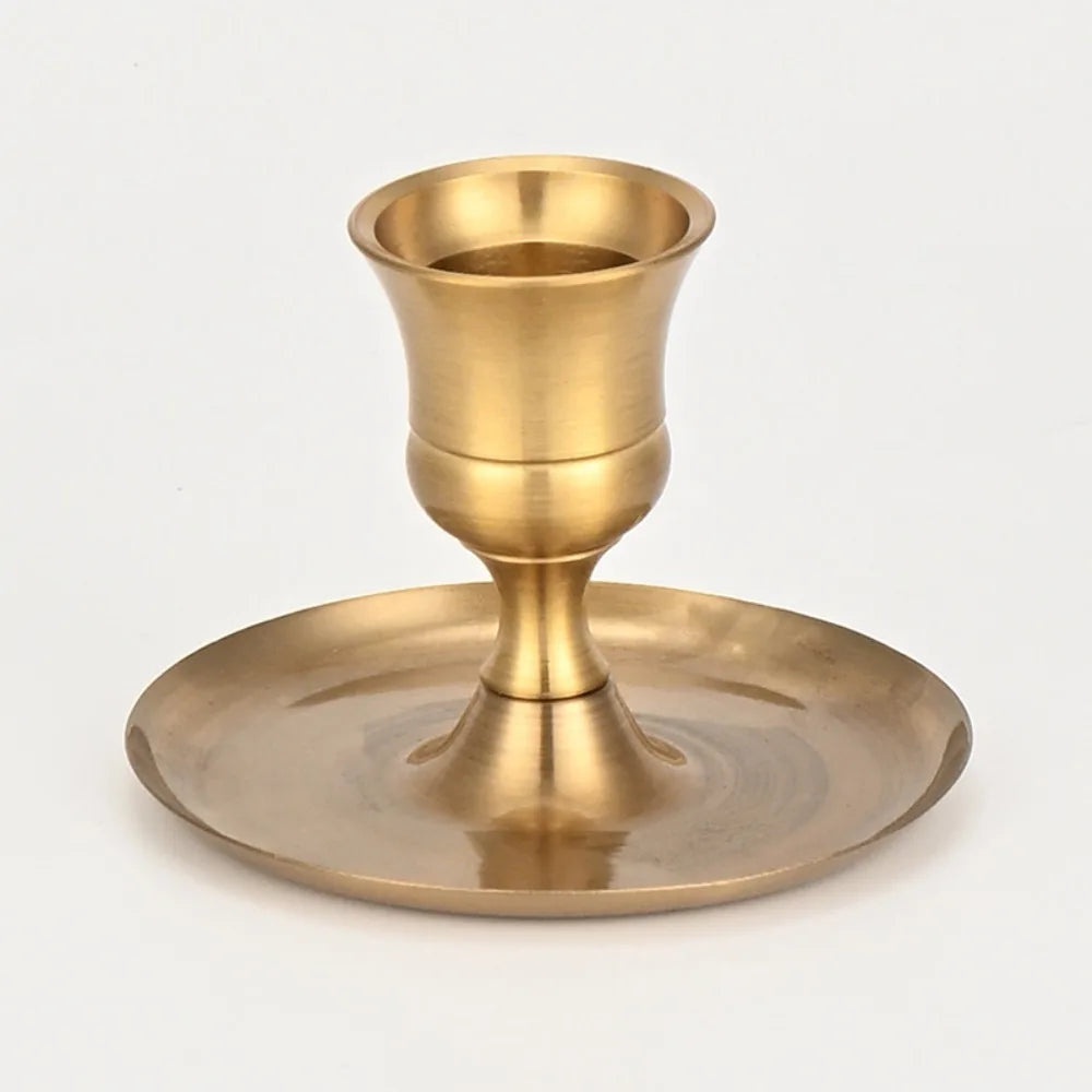 Matte Black Vintage Candlestick Holder | Wedding & Home Decor