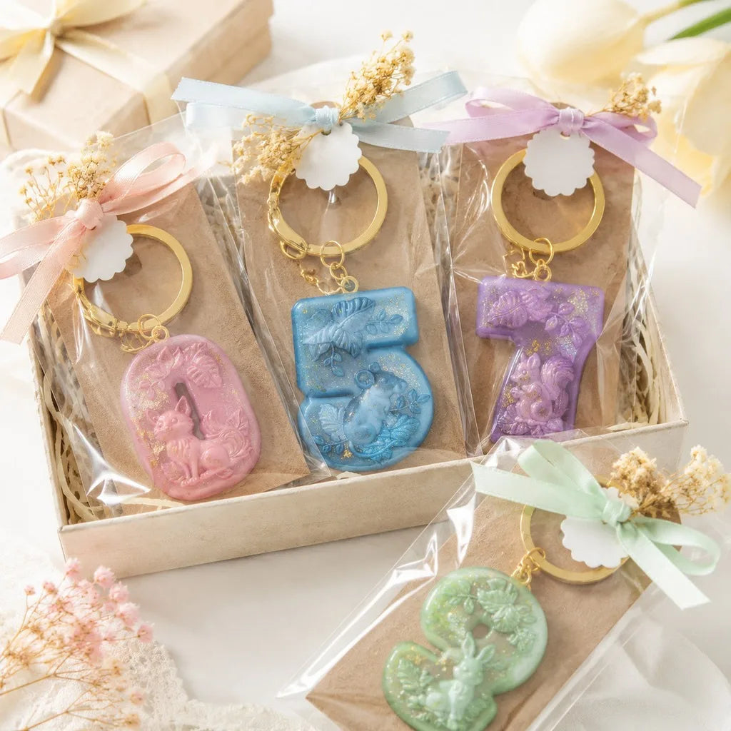 Number 0–9 Forest Animal Silicone Mold | Candle Soap Resin