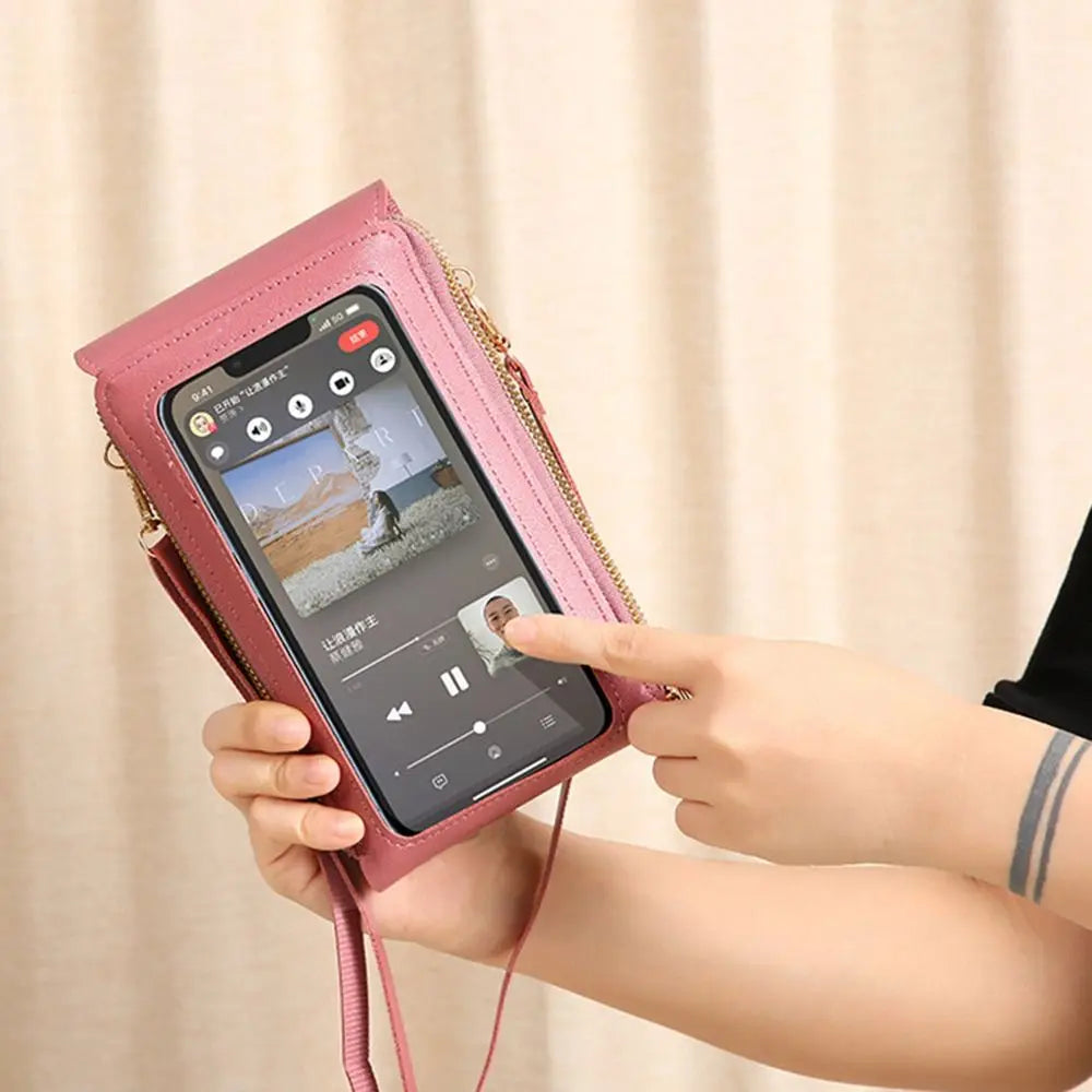 Women's RFID Touch Screen Crossbody Phone Bag | Travel Purse