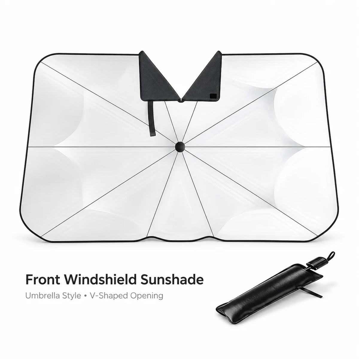 Foldable Car Windshield Sunshade 140×79cm | UV Heat Shield