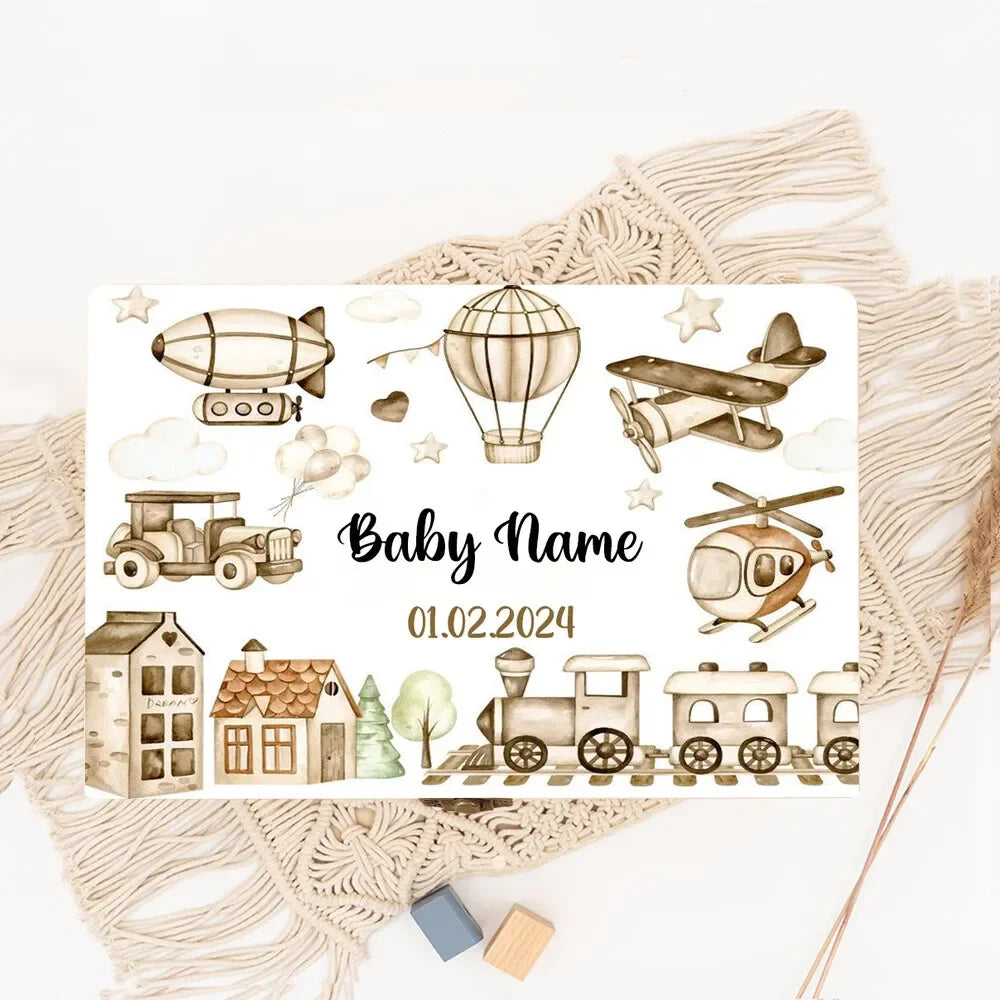 Personalized Baby Wooden Memory & Keepsake Box – Birth Stats