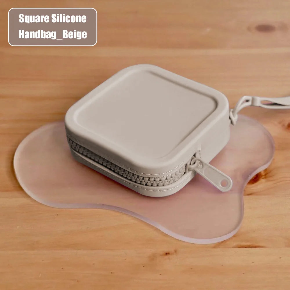 Silicone Earphone Storage Bag | Mini Zipper Cable Organizer