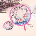 Portable Foldable Hand Fan – Stylish Oxford Cloth, 16-Rib