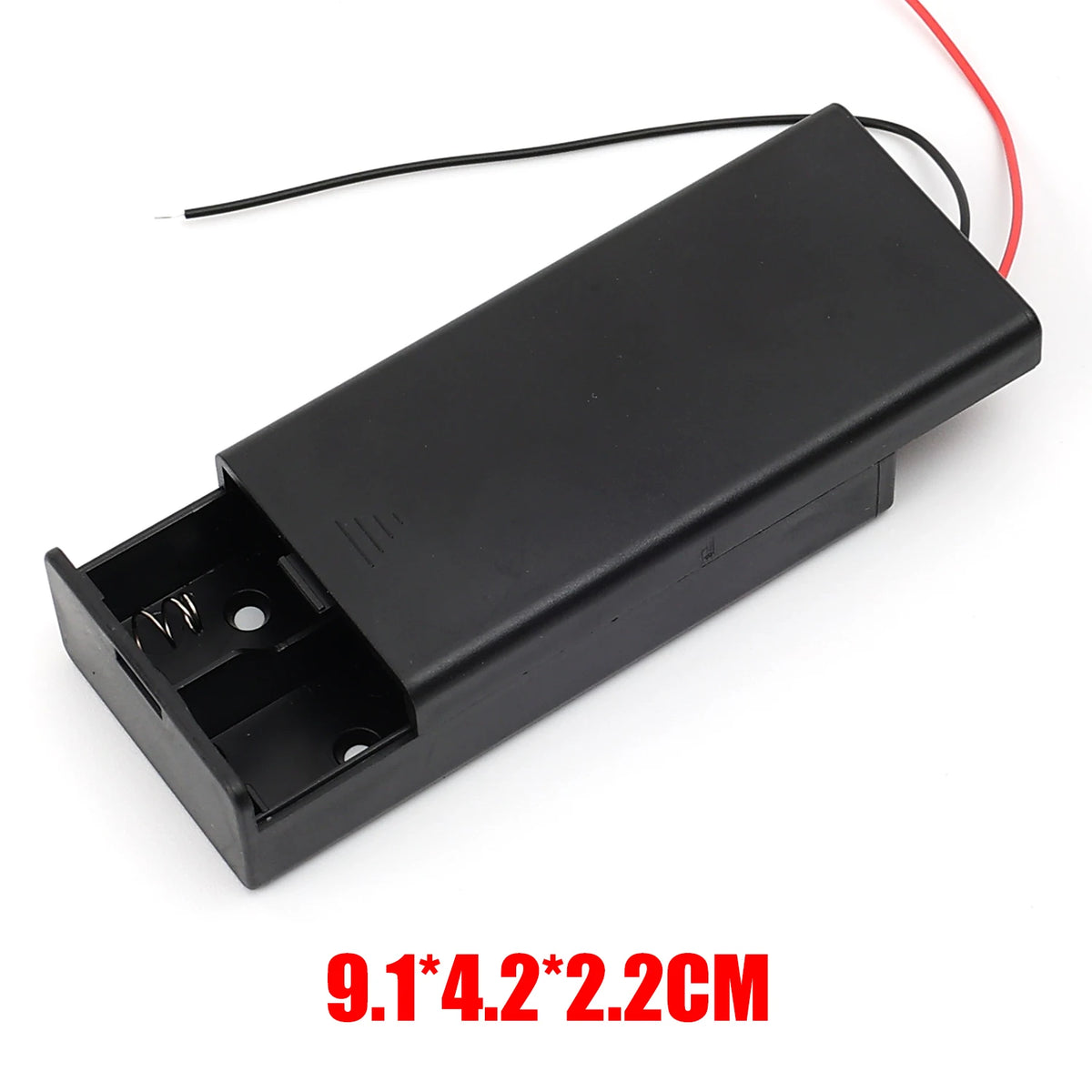 18650 Battery Holder 1/2/3/4 Slot DIY Box with Wire Leads
