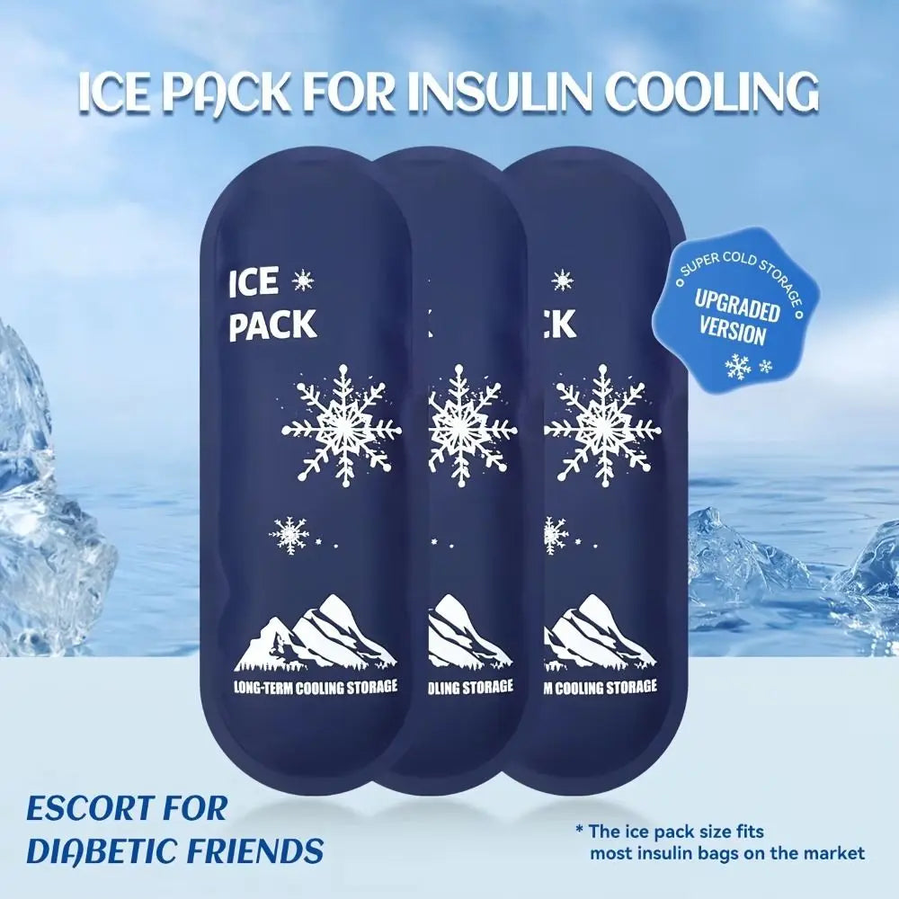 Reusable Insulated Cooling Ice Pack Bag – Portable Travel Size