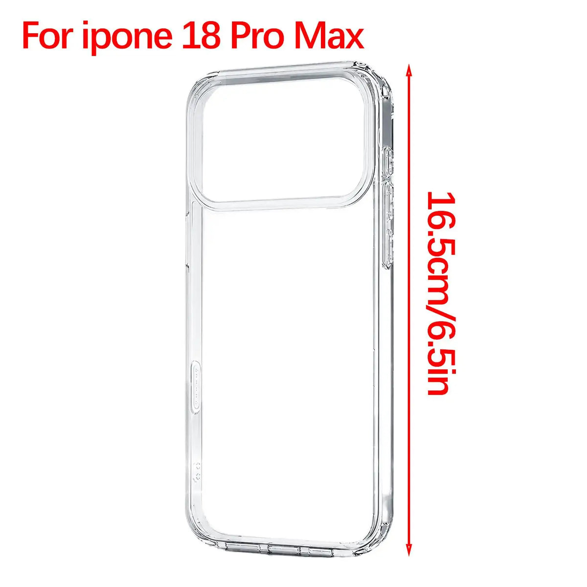 Clear Shockproof TPU Case – iPhone 18 Pro Max & 18 Ultra