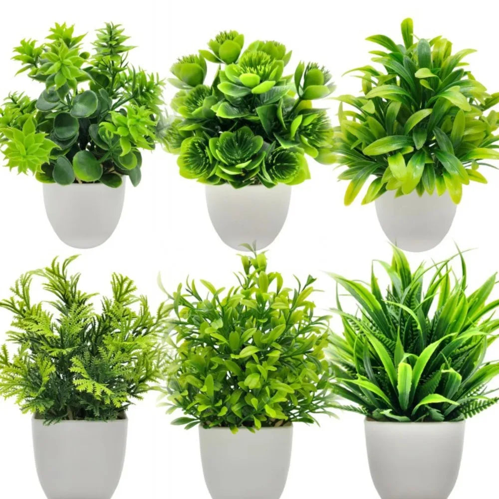 Mini Artificial Bonsai Potted Plant | Fake Flower Home Decor