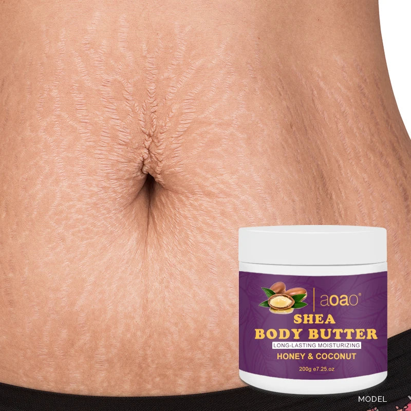 AOAO Shea Body Butter – Vitamin E & Coconut Moisturizer