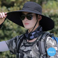 15cm Wide Brim UV Sun Hat – Foldable Breathable Mesh Cap