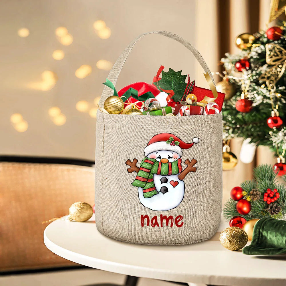 Personalized Deer Christmas Sack Bag | Custom Kids Xmas Gift