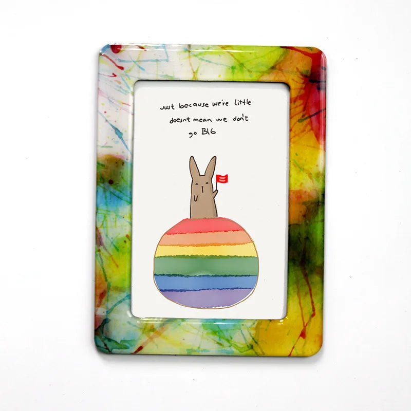Mini Magnetic Photo Frame – Acrylic Fridge & Whiteboard Holder