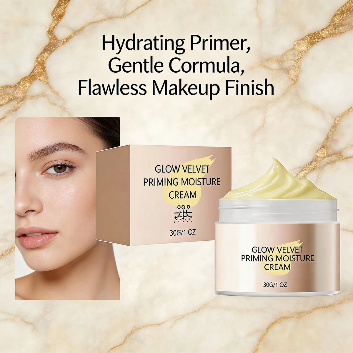 Velvet Primer Moisturizer – Pore-Blurring Oil Control Face Cream