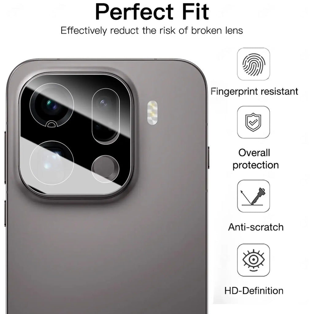 OPPO Find X9 / X9 Pro Camera Lens Protector – 9H Tempered Glass