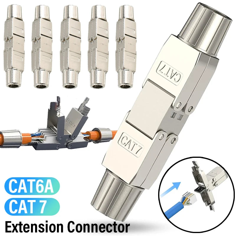 Shielded RJ45 Coupler Connector – CAT6A CAT7 10Gbps