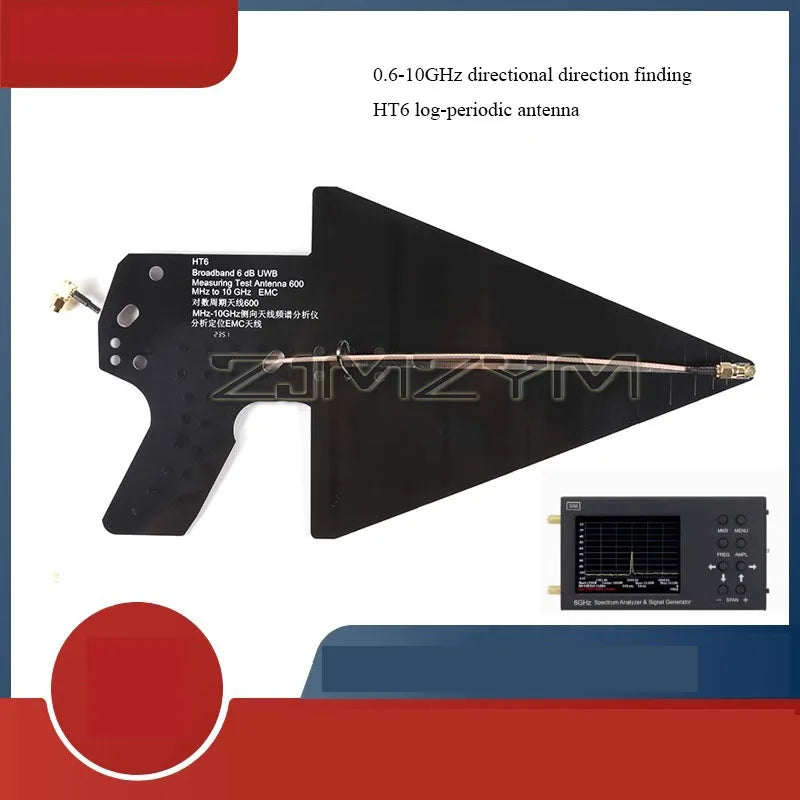 0.6–10GHz Log-Periodic Broadband Directional EMC Antenna
