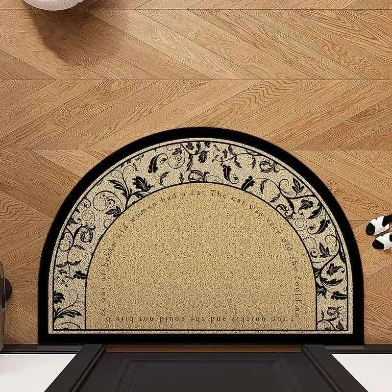 Semi-Circular Anti-Slip Doormat – Indoor & Outdoor Floor Mat