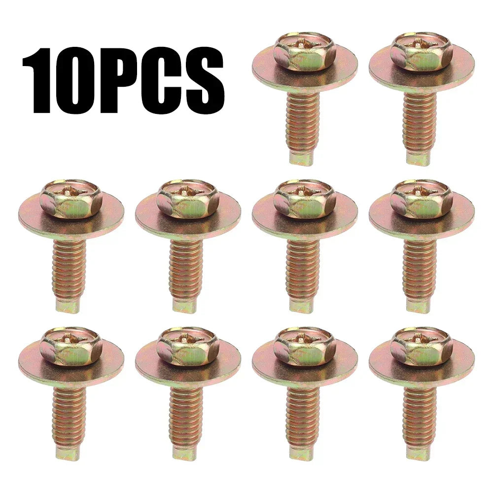 kkjoy M6 U-Nut Screw Fasteners for Fender & Bumper – 10/20 Pack
