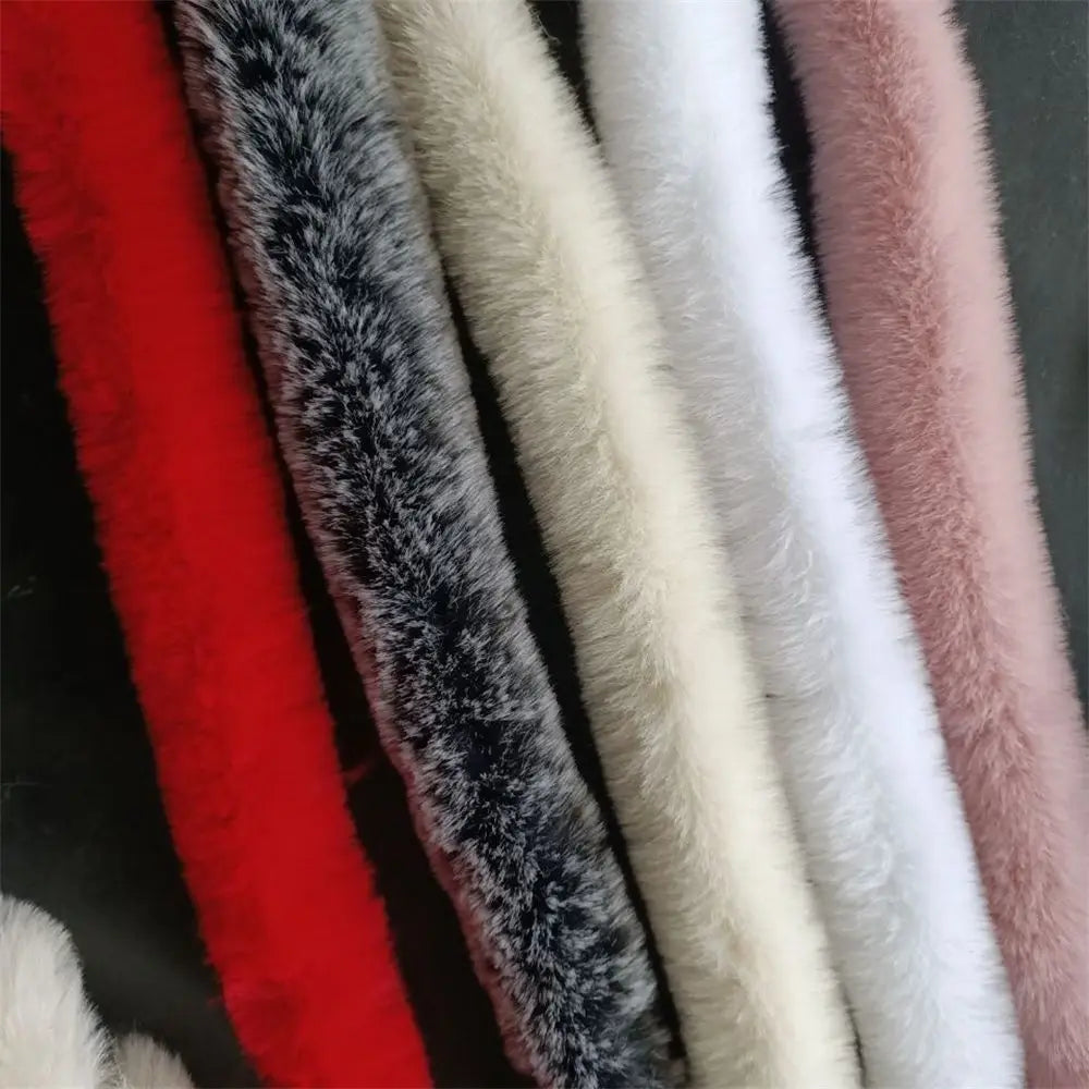 Faux Rabbit Fur Ribbon Trim 5cm×100cm – Fluffy Furry Tape