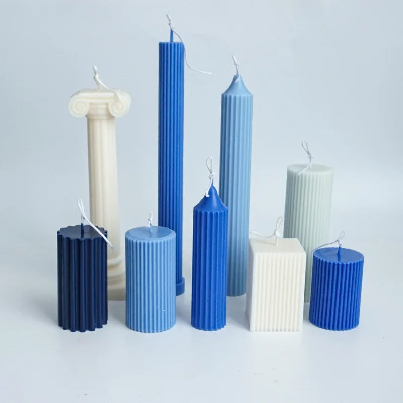 DIY Plastic Candle Molds – Cylinder, Round & Irregular Shapes