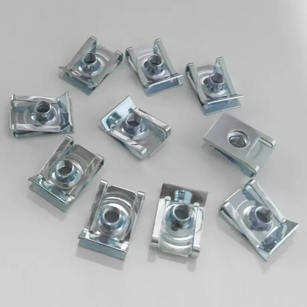 10pcs U-Type Retaining Clips M4 M5 M6 M8 – Panel Mounting Kit