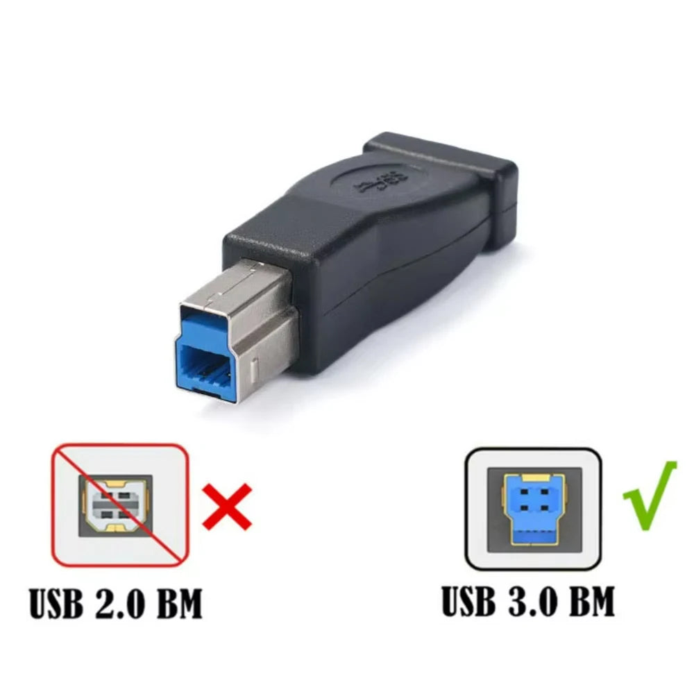 USB-C Female to USB 3.0 B Male Adapter | 5Gbps Data Transfer