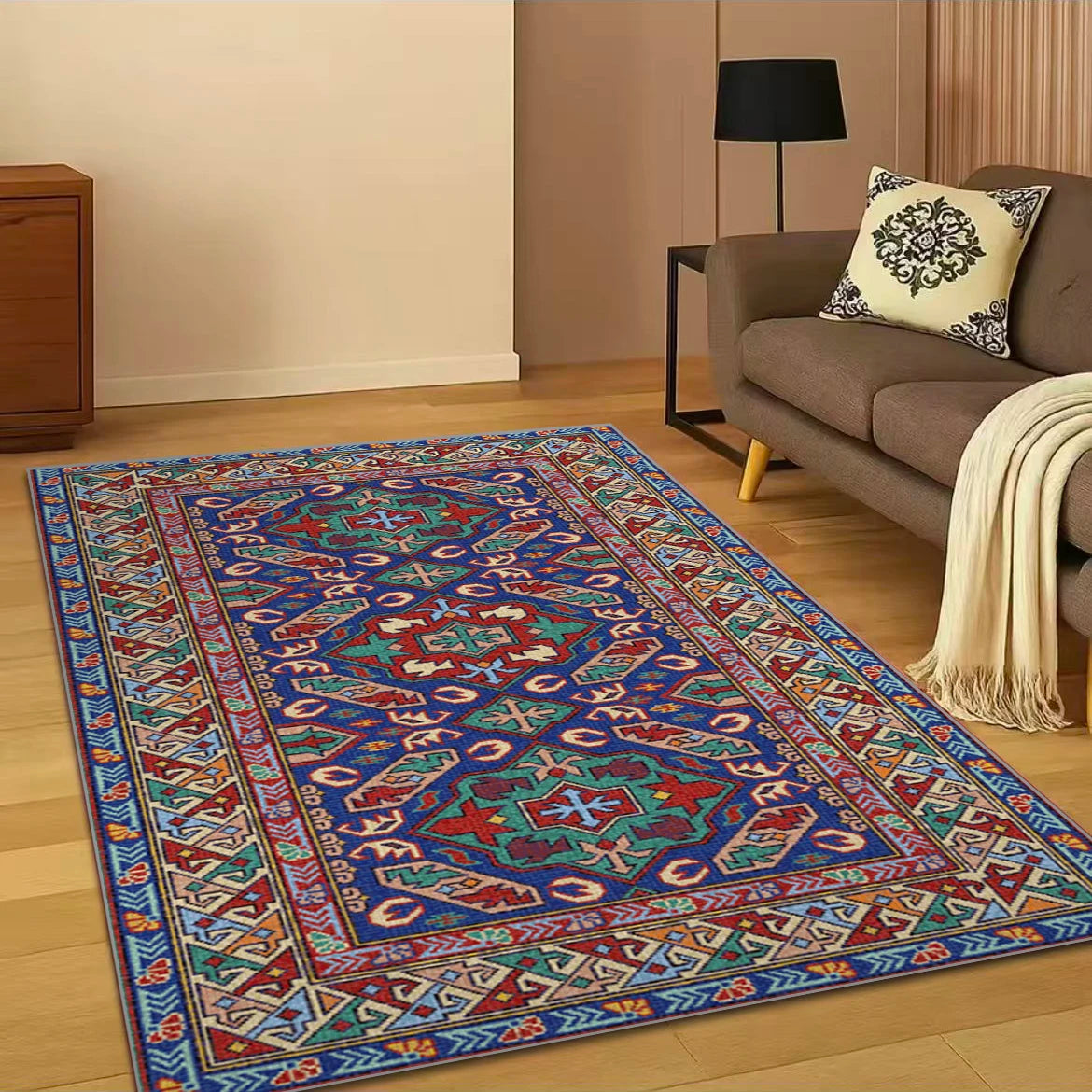 VIKAMA Moroccan Persian Area Rug – Non-Slip Floor Mat