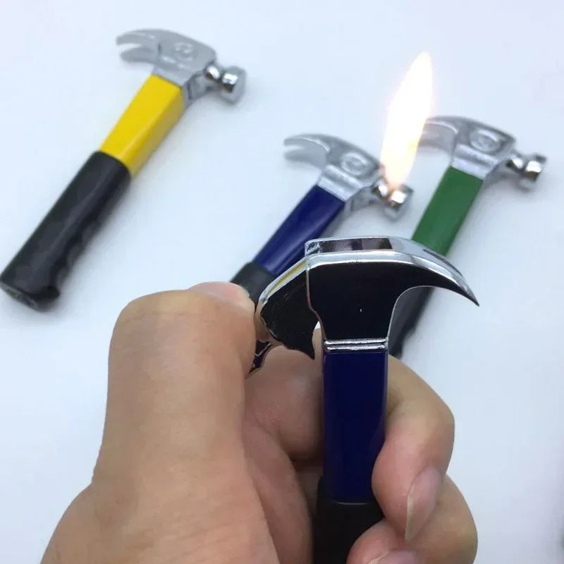 Mini Hammer Shape Refillable Butane Lighter | Novelty Gift