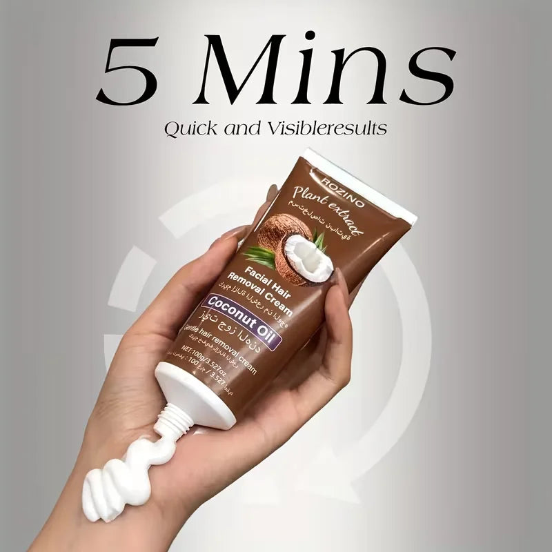 Coconut Oil Hair Removal Cream – Gentle 5-Min Formula