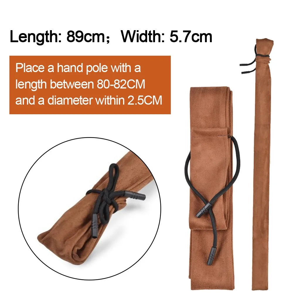 Folding Fishing Rod Bag – Large Capacity Portable Canvas Pouch